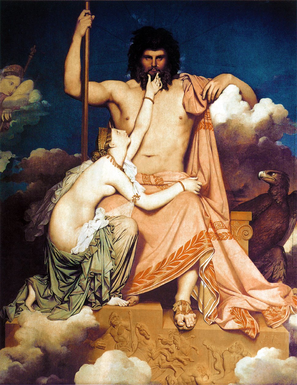 宙斯和Thetis 作者 让·奥古斯特·多米尼克·英格里斯