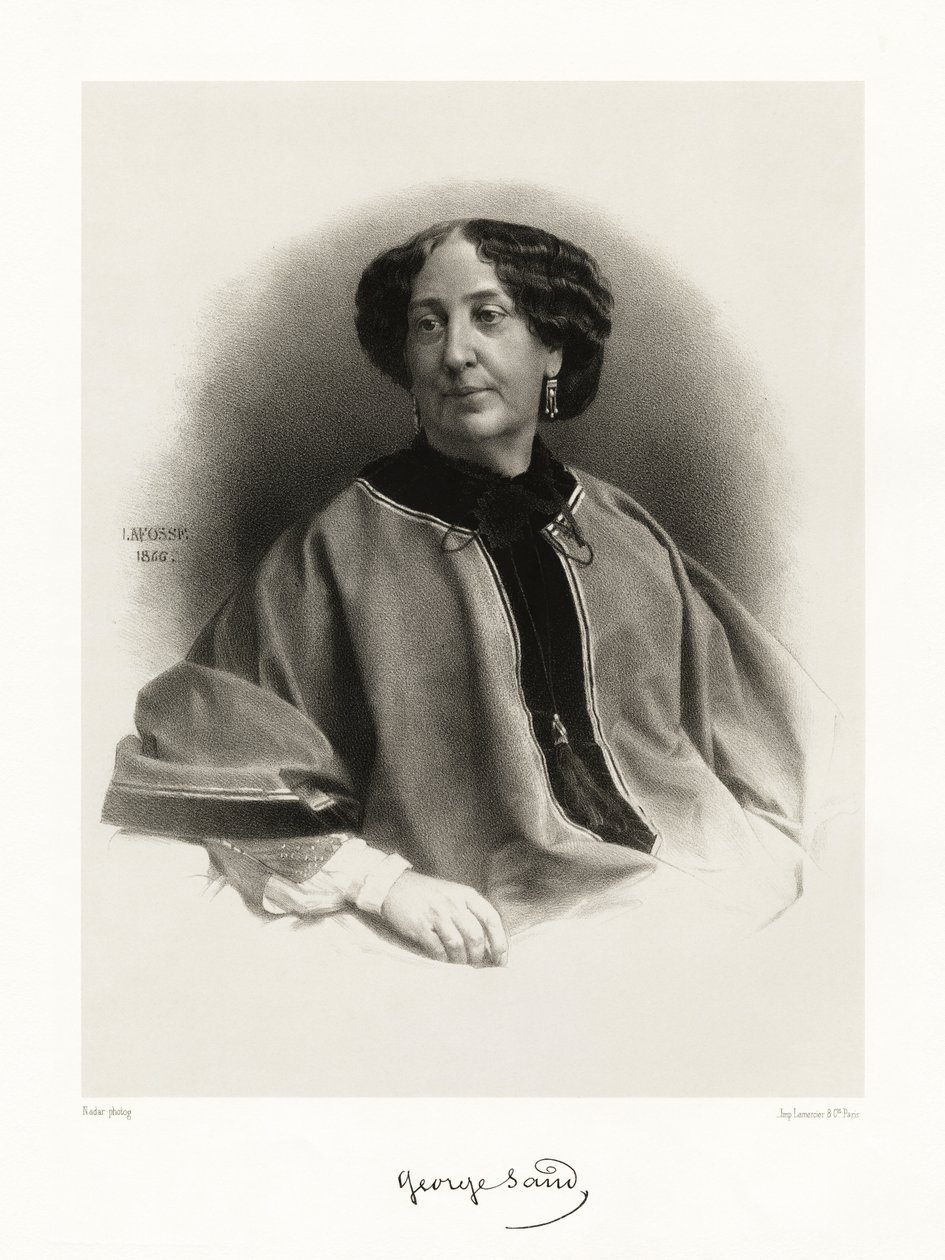 Georges Sand，1865-66 作者 让·巴蒂斯特·阿道夫·拉福斯