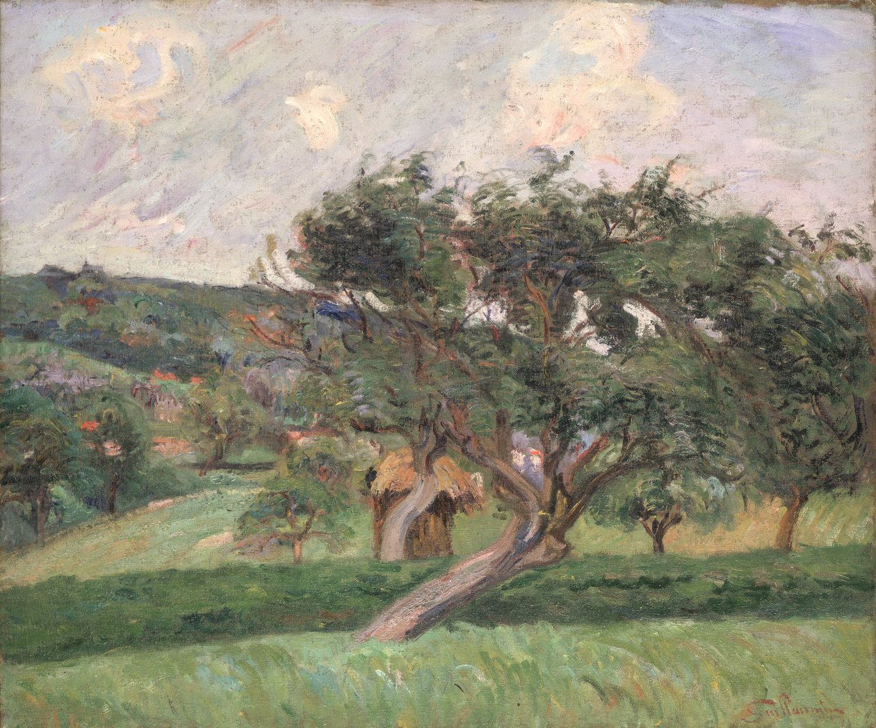 在Damiette，1890年的风景 作者 让·巴蒂斯特·阿曼德·纪尧姆
