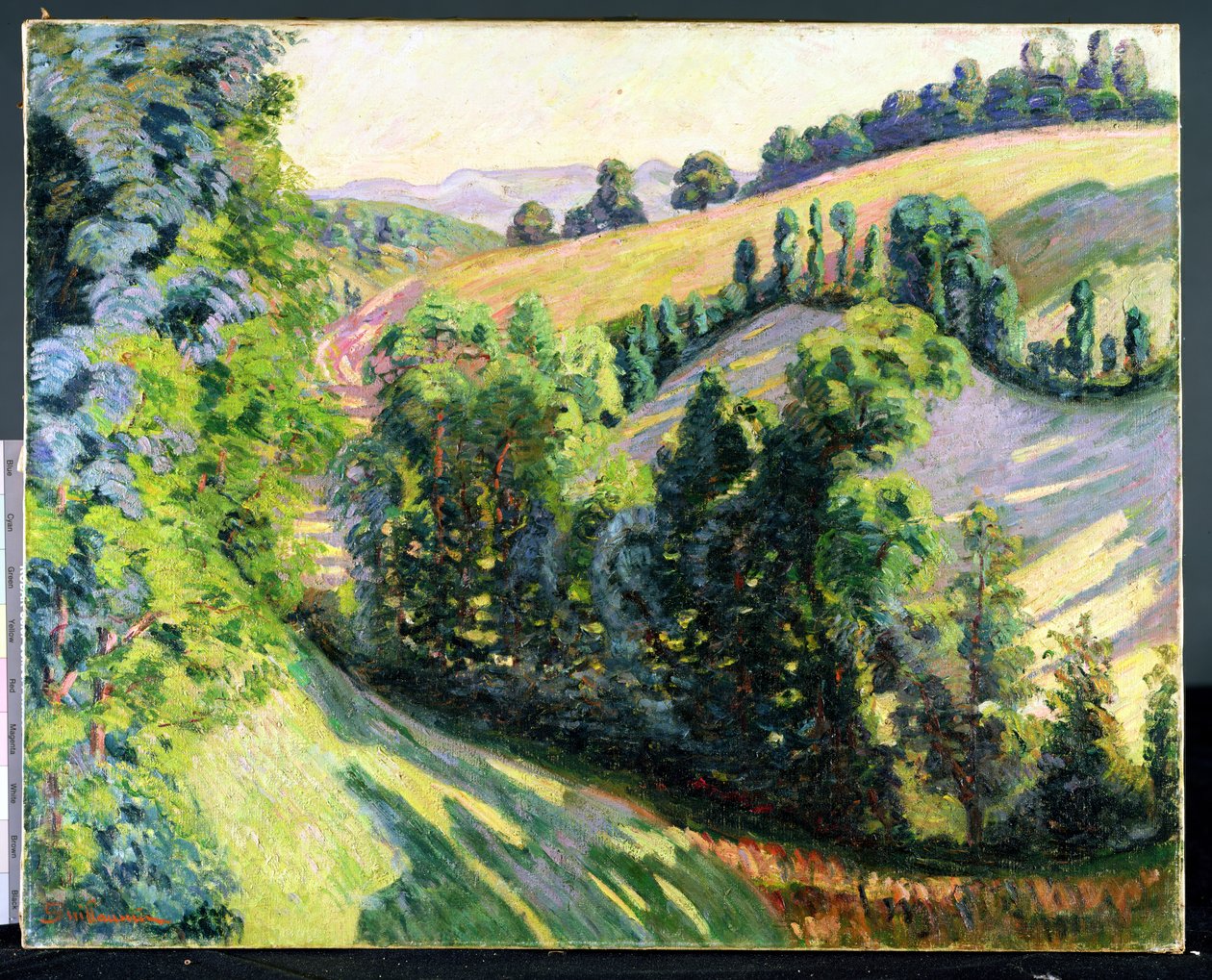 景观在Pontgibaud，c.1895 作者 让·巴蒂斯特·阿曼德·纪尧姆