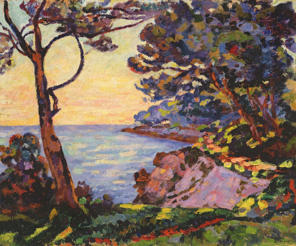 来自l&39;Esterel的海岸，c.1902 作者 让·巴蒂斯特·阿曼德·纪尧姆