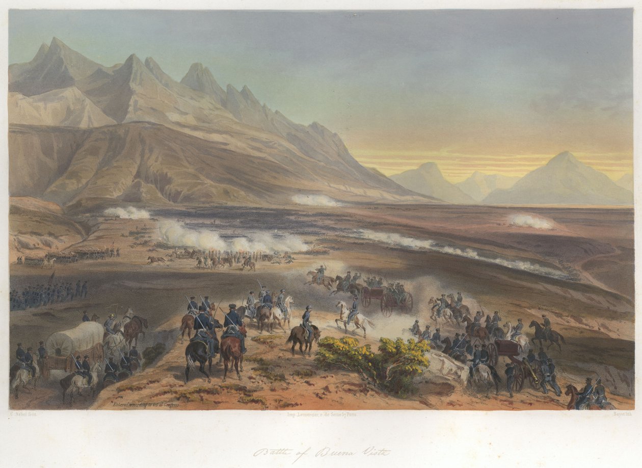 布埃纳维斯塔之战（1847年2月23日） 作者 让·巴蒂斯特·巴耶特（Jean Baptiste Bayot）
