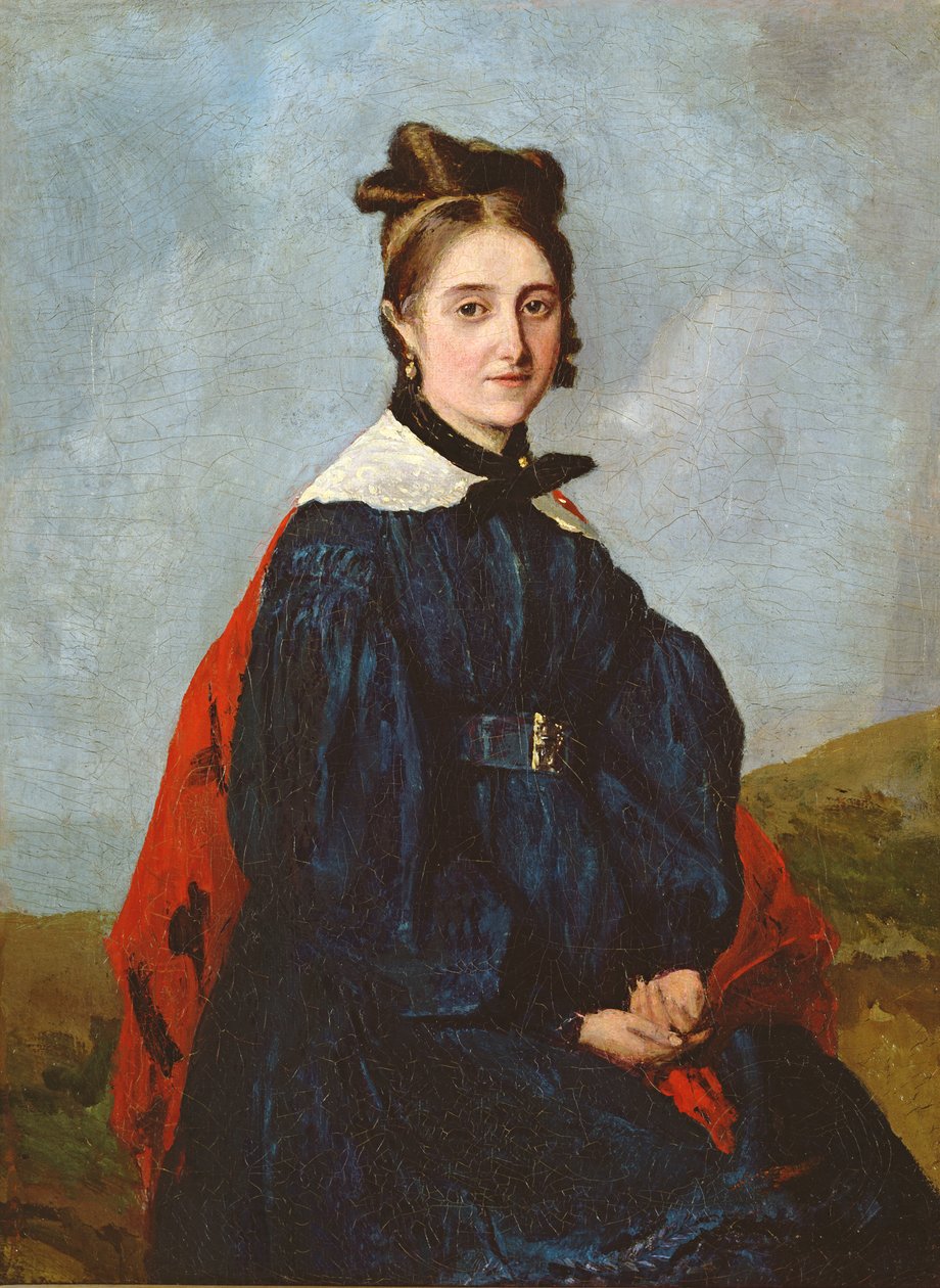 Alexina Ledoux，1840年 作者 让·巴蒂斯特·卡米尔·科罗