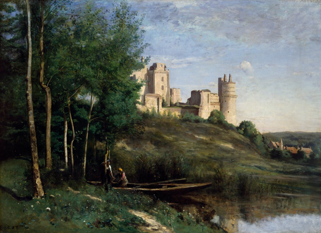 ChâteaudePierrefonds的废墟 作者 让·巴蒂斯特·卡米尔·科罗
