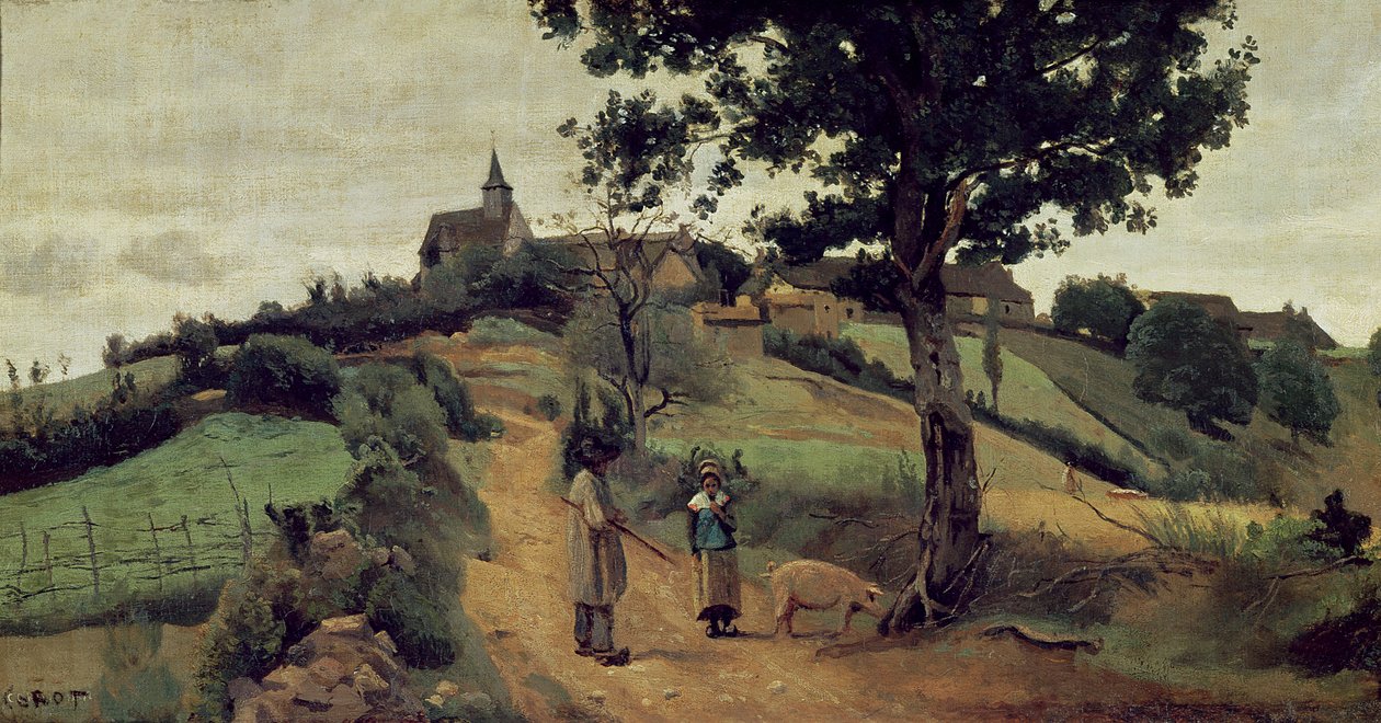 Saint-Andre-en-Morvan，1842 作者 让·巴蒂斯特·卡米尔·科罗