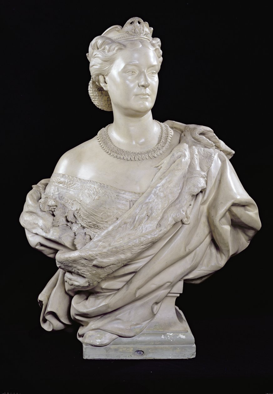 玛蒂尔德公主的半身像（1820-1904）c.1862-63（石膏） 作者 让·巴蒂斯特·卡尔佩