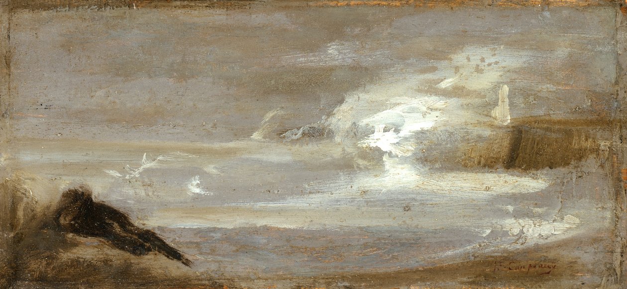 海景，1850-60 作者 让·巴蒂斯特·卡尔佩