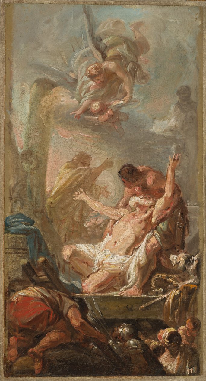 1758年圣安德鲁殉难的场景 作者 让·巴蒂斯特（Jean Baptiste Deshays de Colleville）