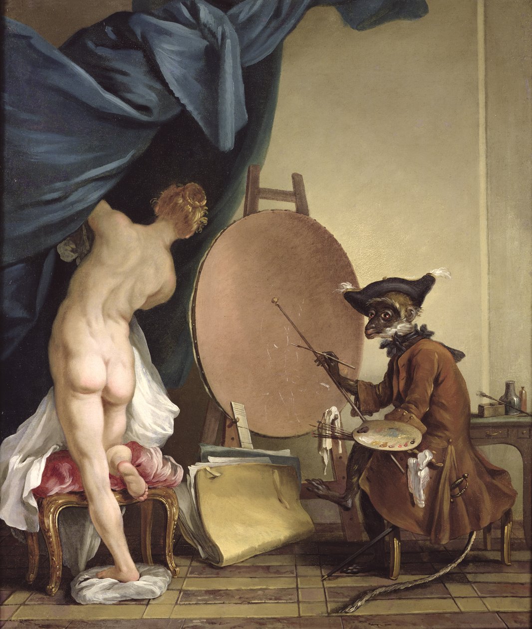 猴子画家 作者 让·巴蒂斯特（Jean Baptiste Deshays de Colleville）