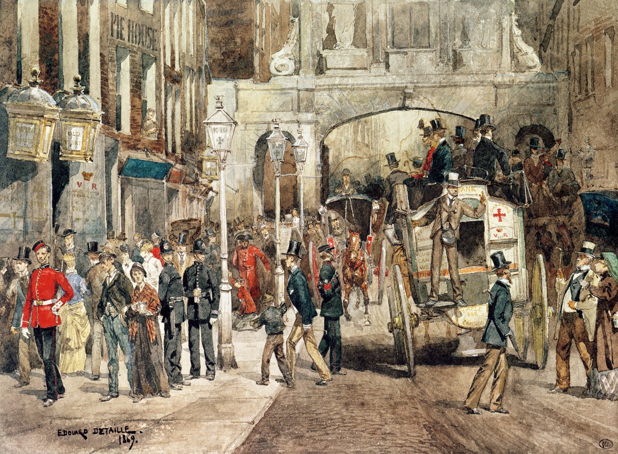 伦敦街，1869年 作者 让·巴蒂斯特·爱德华·Detaille