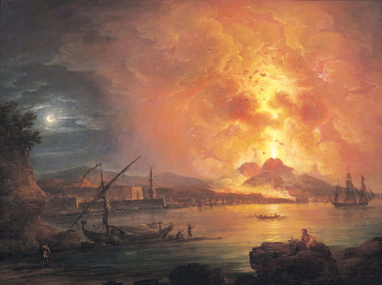 维苏威火山爆发 作者 让·巴蒂斯特（Jean Baptiste Genillion）