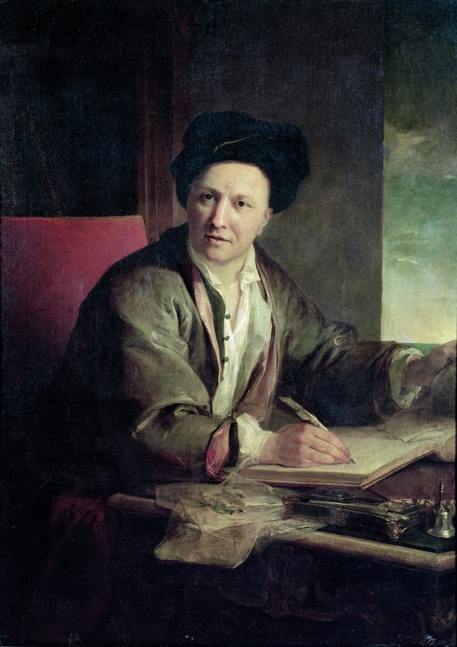 Fontenelle的Bovier伯纳德的肖像（1657-1757） 作者 让·巴蒂斯特·格鲁兹