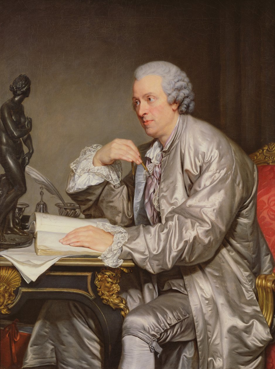 Claude-Henri Watelet的肖像（1718-86）1763-65 作者 让·巴蒂斯特·格鲁兹