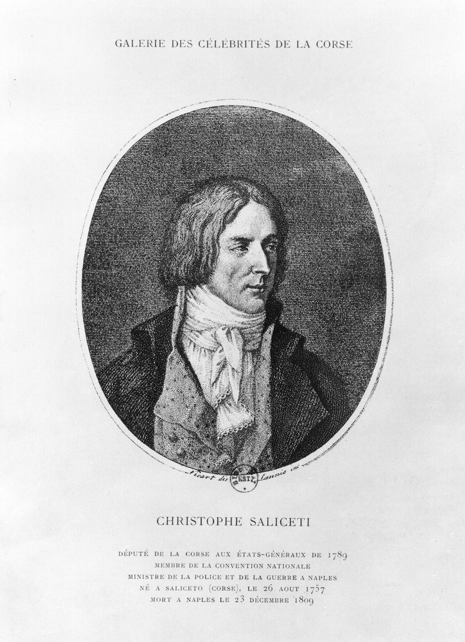 Antoine Christophe Saliceti（1757-1809）由Carlo Lasinio（1759-1838）刻 作者 让·巴蒂斯特·约瑟夫·维卡