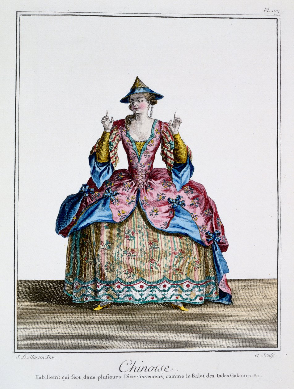 Chinoise，来自&39;Ballet des Indes Galantes&39;，18世纪晚期（手工彩色雕刻） 作者 让·巴蒂斯特·马丁