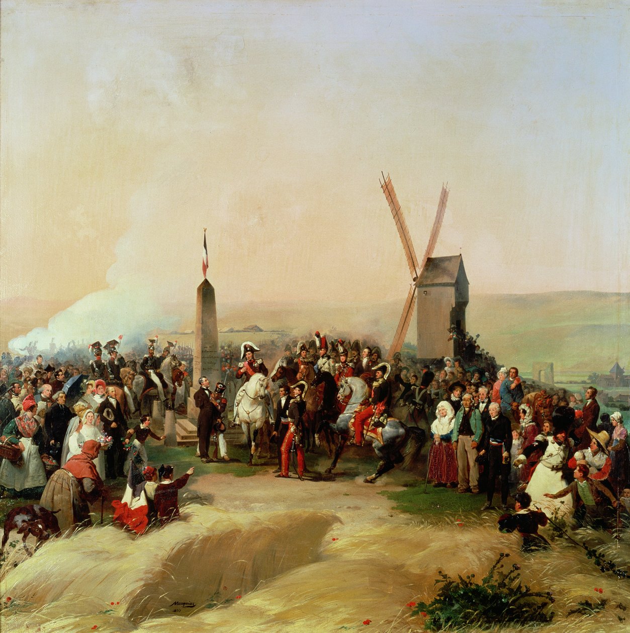 Louis-Philippe（1773-1850）于1831年6月8日访问Valmy战场 作者 让·巴蒂斯特·毛泽西