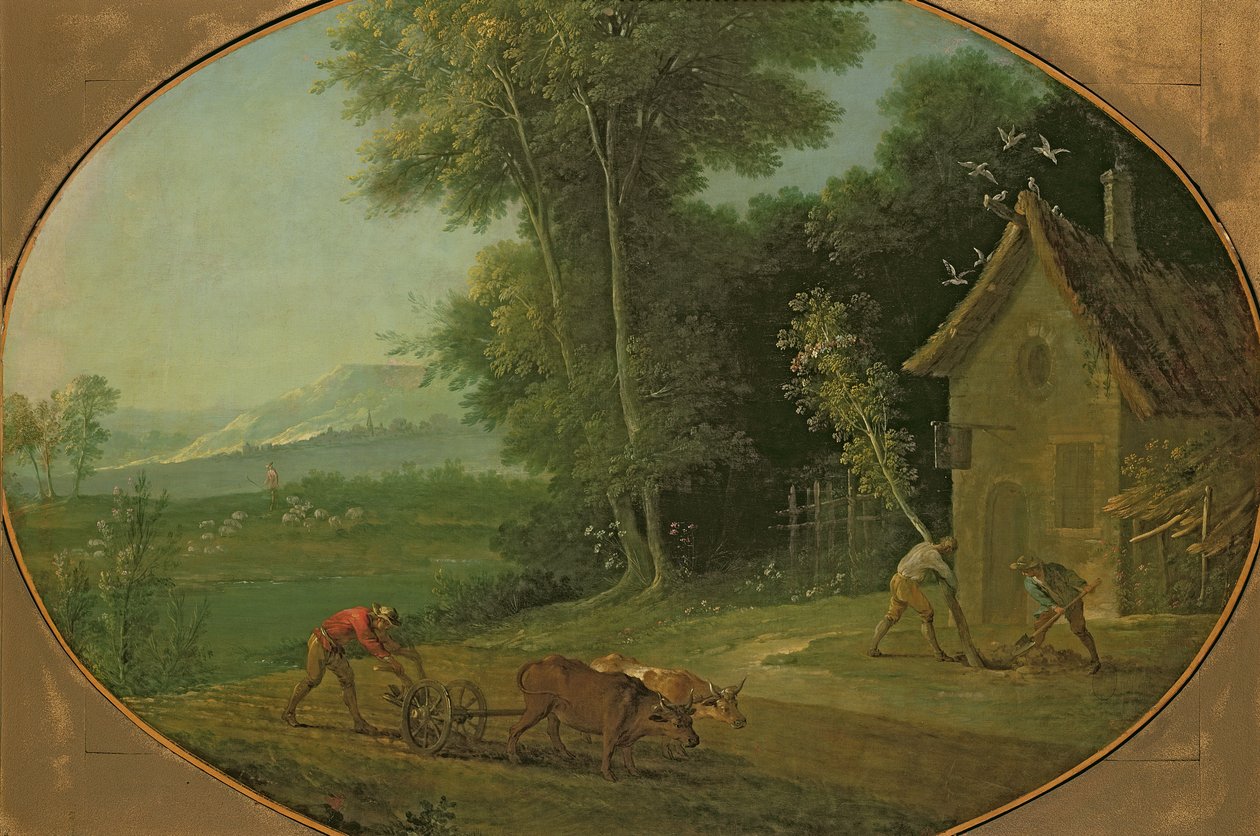 春景，1749年 作者 让·巴蒂斯特·奥德里（Jean Baptiste Oudry）