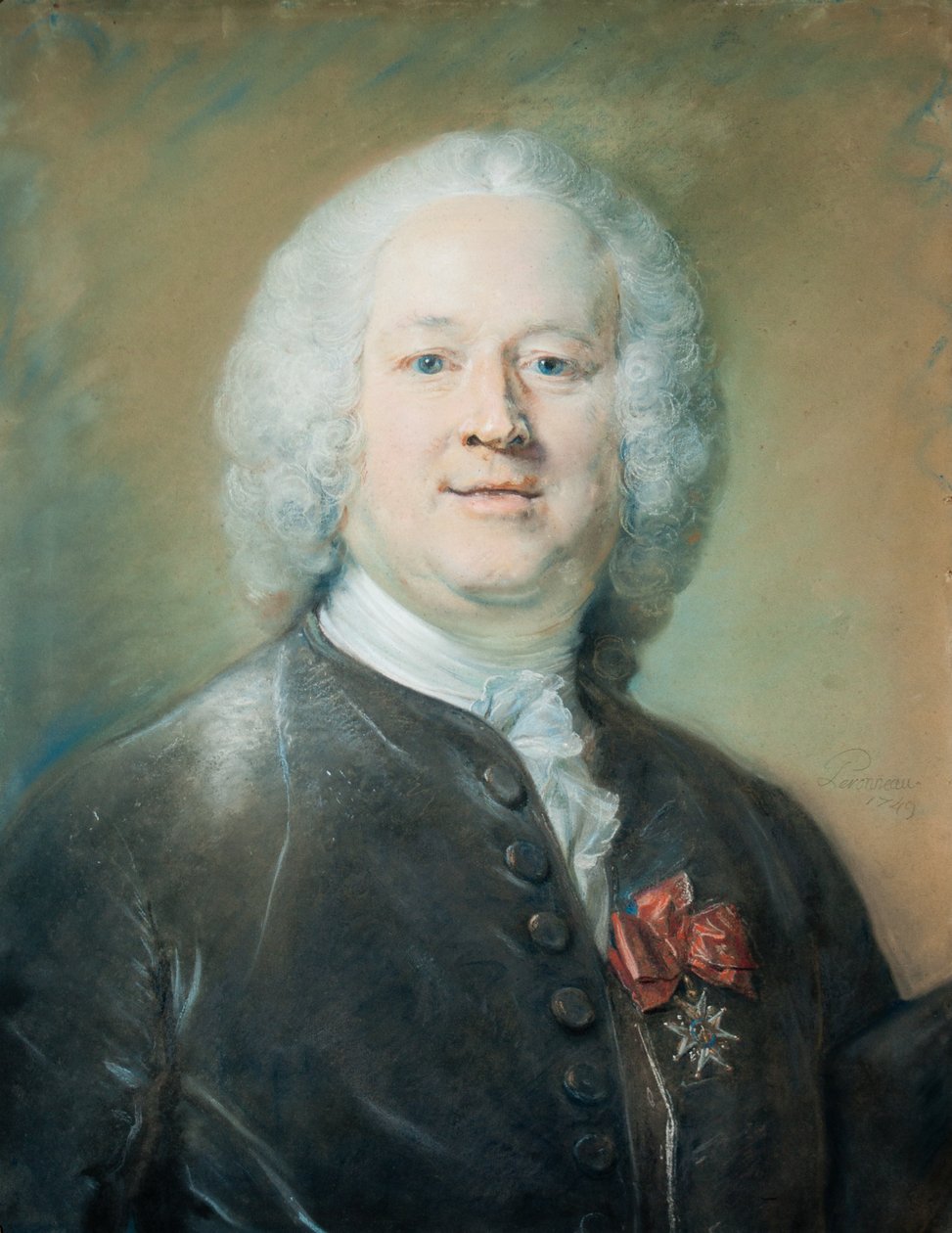John Towneley的肖像，1749年（纸上粉彩） 作者 让-巴蒂斯特·佩罗诺