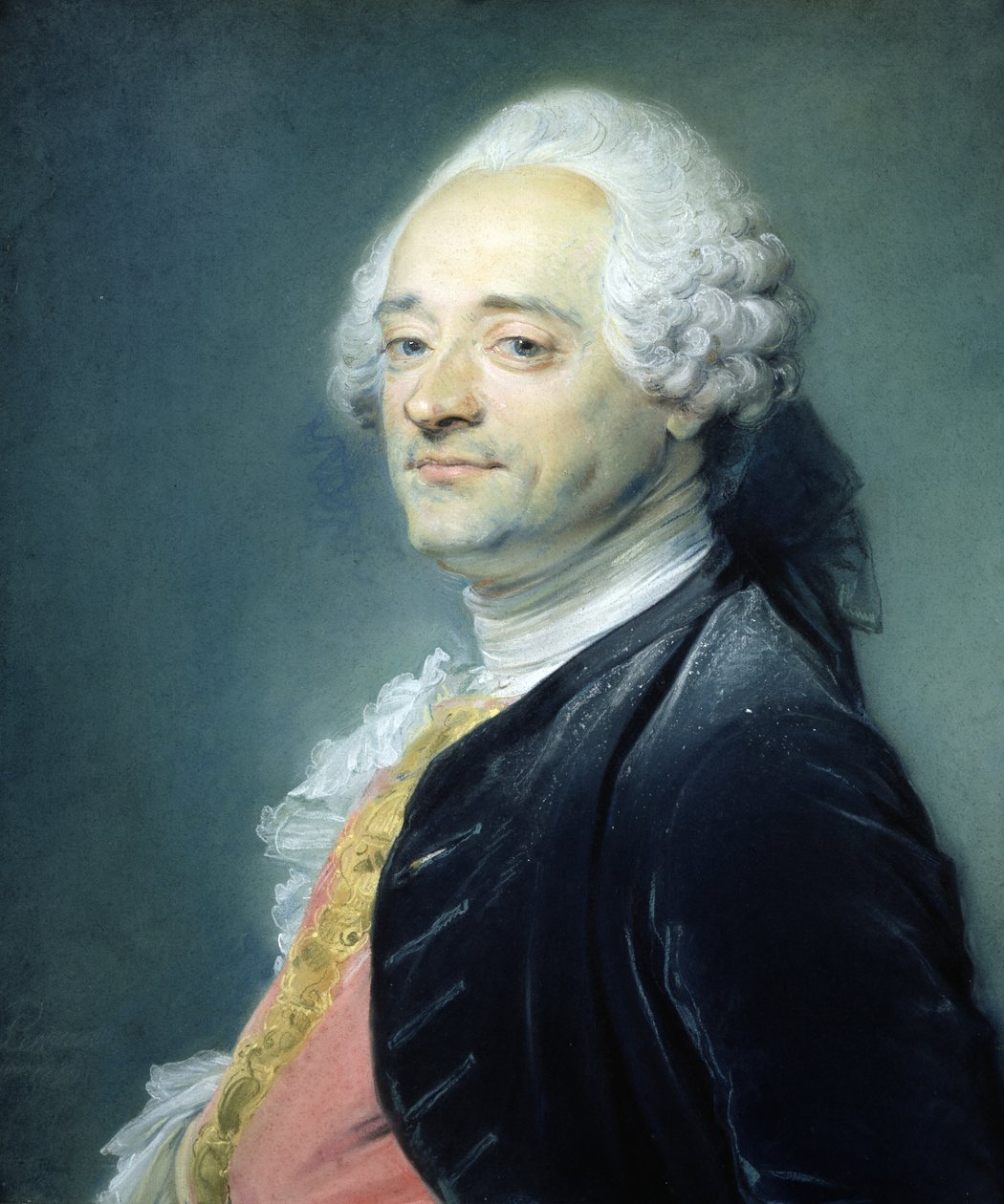 1750年Maurice Quentin de la Tour（1704-88）的肖像（纸上粉彩） 作者 让-巴蒂斯特·佩罗诺