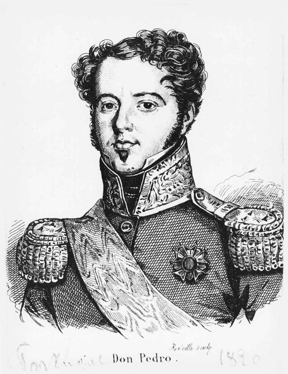佩德罗一世（1798-1834）巴西皇帝，c。 1820 作者 让·巴蒂斯特·雷维尔