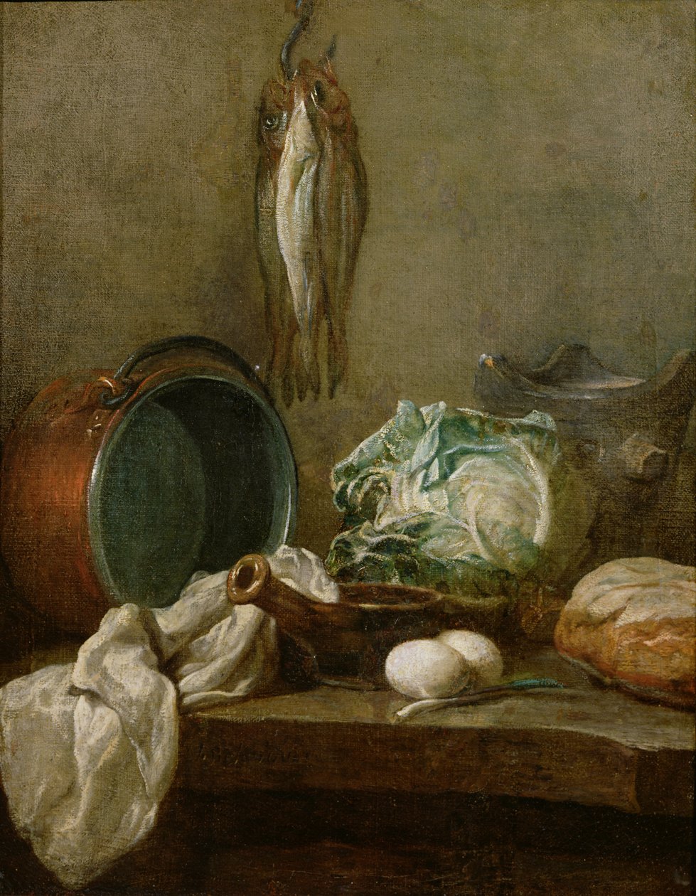 静物，1731-33 作者 让·巴蒂斯特·西蒙·查尔丁