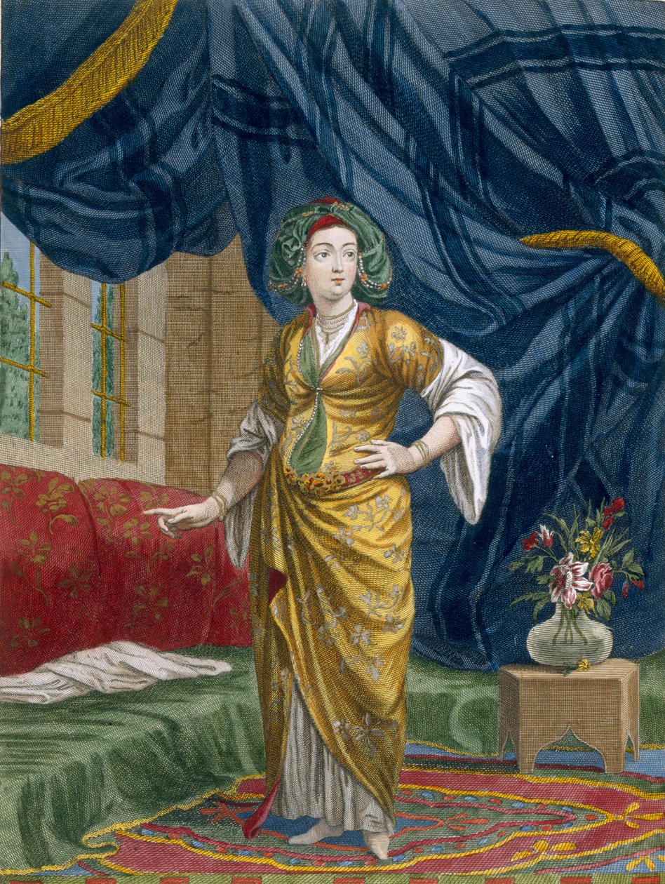 希腊女人在她的公寓，c.1708 作者 让·巴蒂斯特·范穆尔