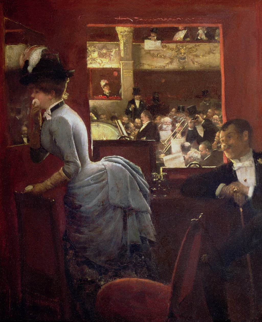 The Stalls的盒子，c.1883 作者 让·贝罗