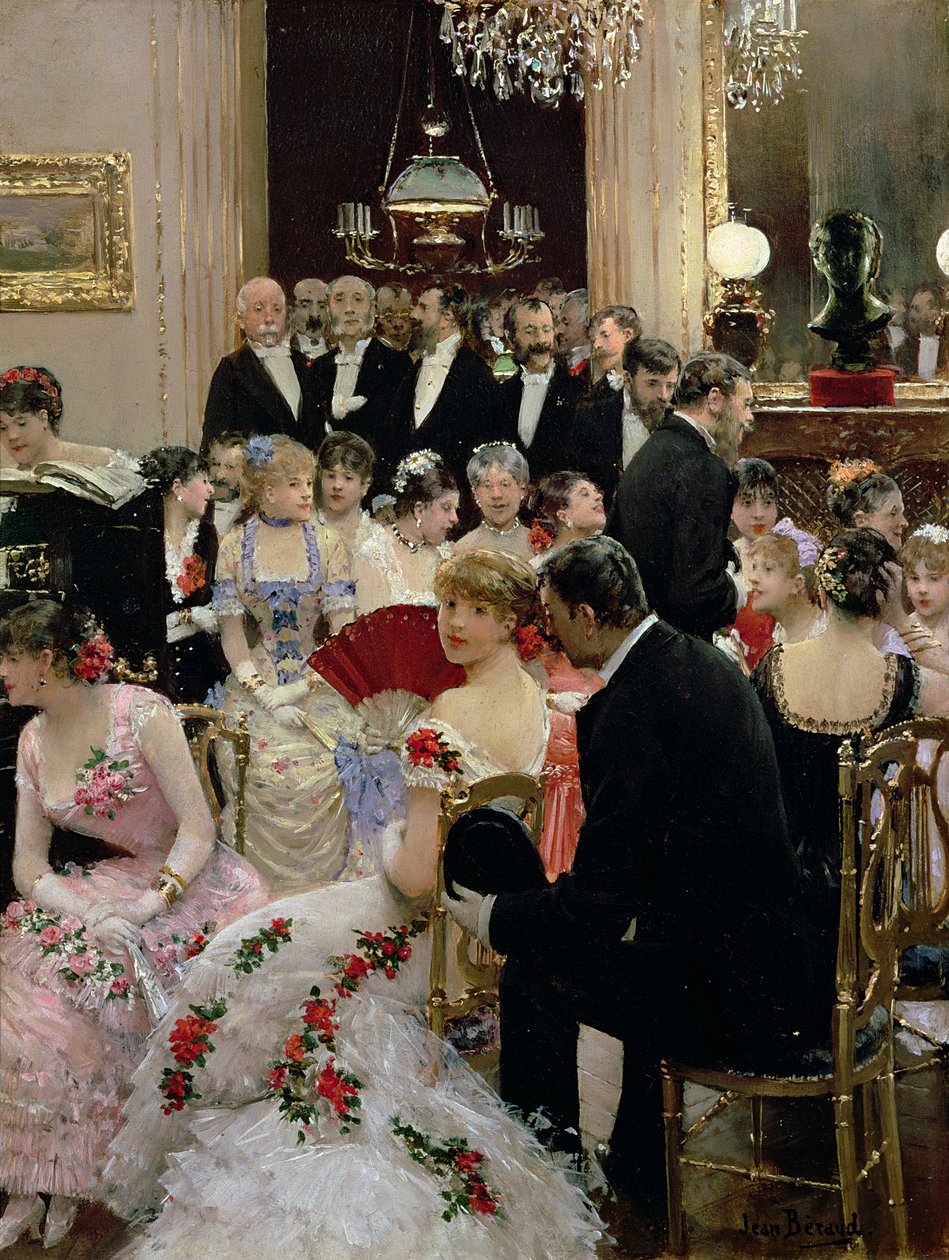 Soiree，1880年 作者 让·贝罗