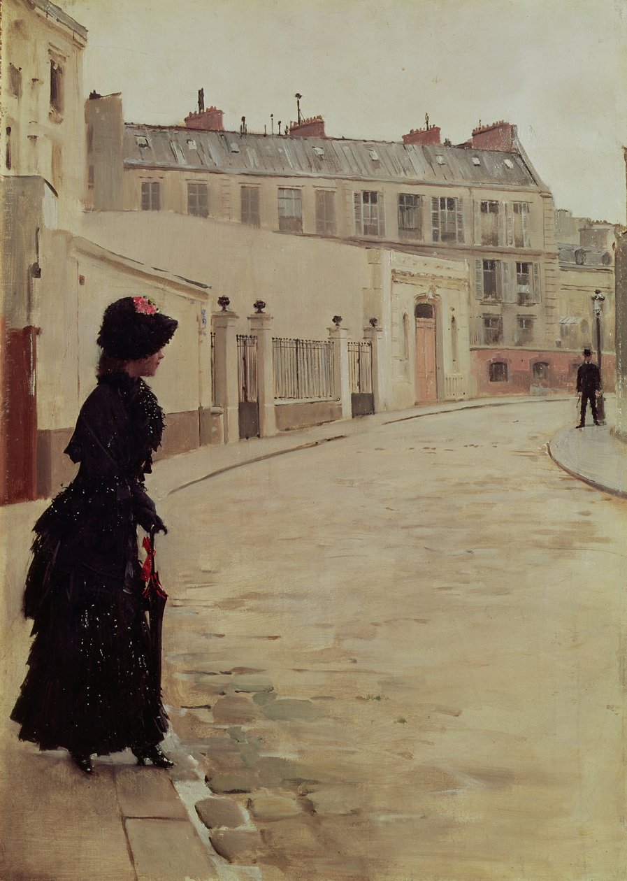 等候，Rue de Chateaubriand，巴黎 作者 让·贝罗