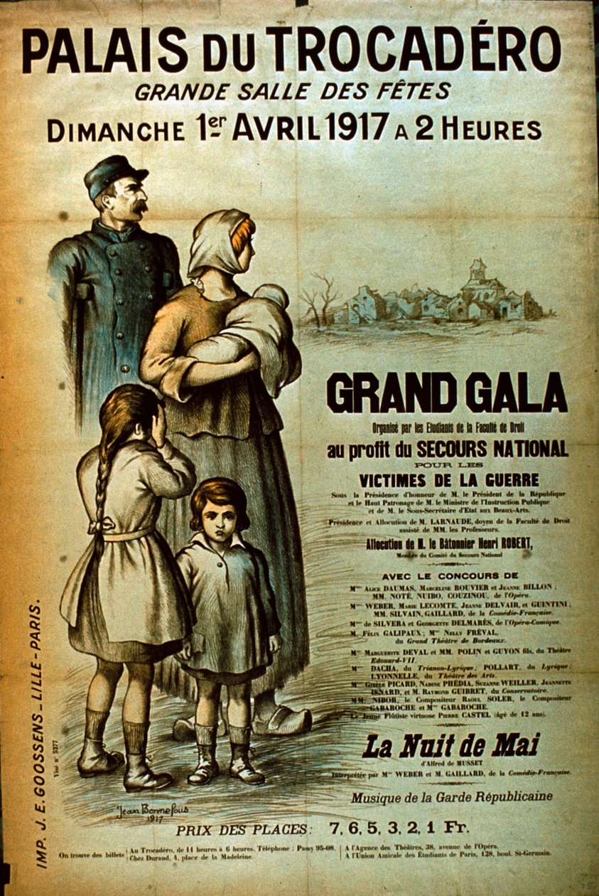 1917年Palais du Trocadero的海报 作者 让·邦内夫斯（Jean Bonnefous）