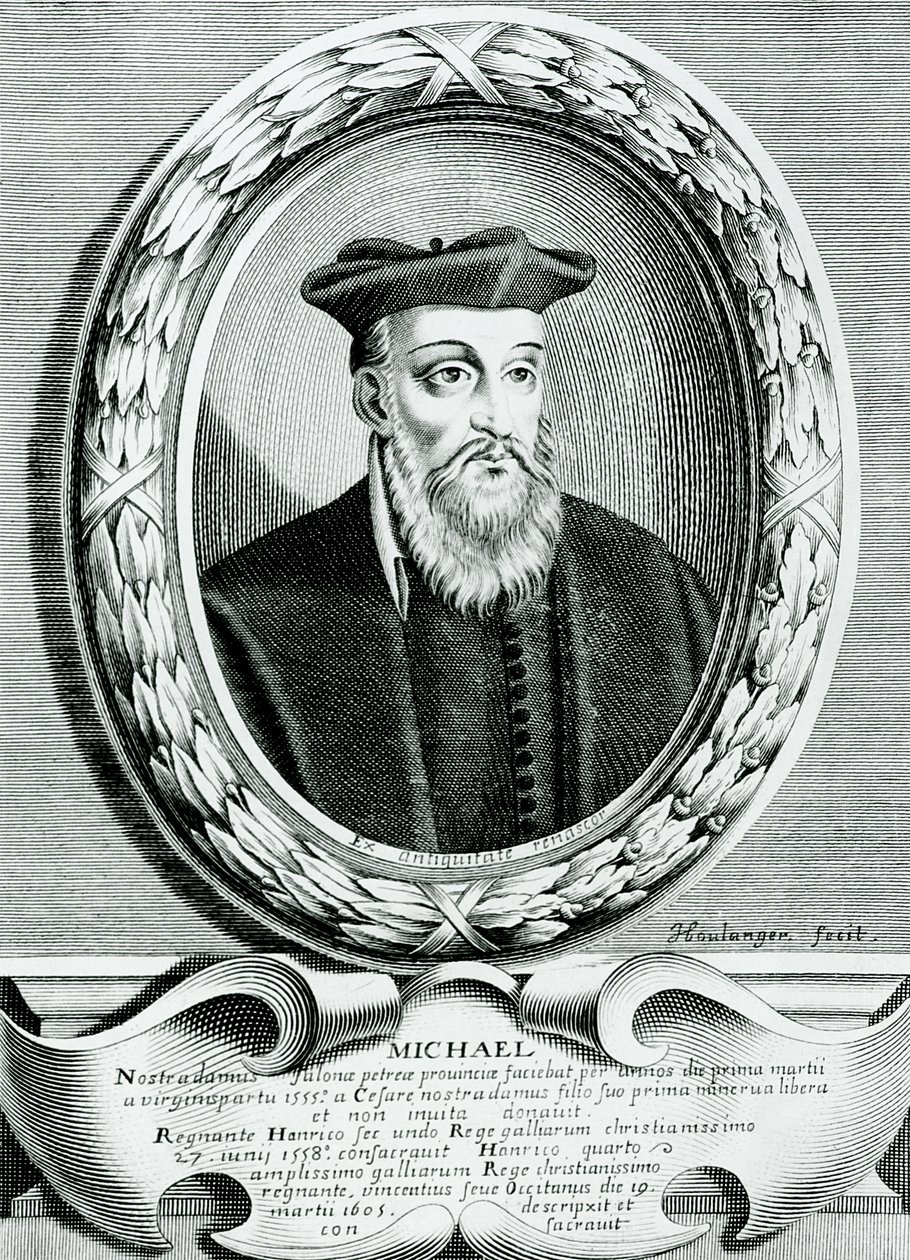 Michel de Nostredame（诺查丹玛斯）的肖像（1503-66） 作者 让·布朗厄尔