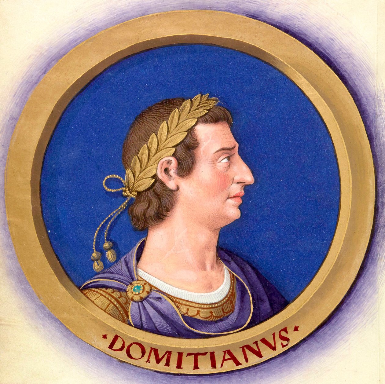 十二个凯撒的描述及其数字12-Domitian 作者 让·布迪雄