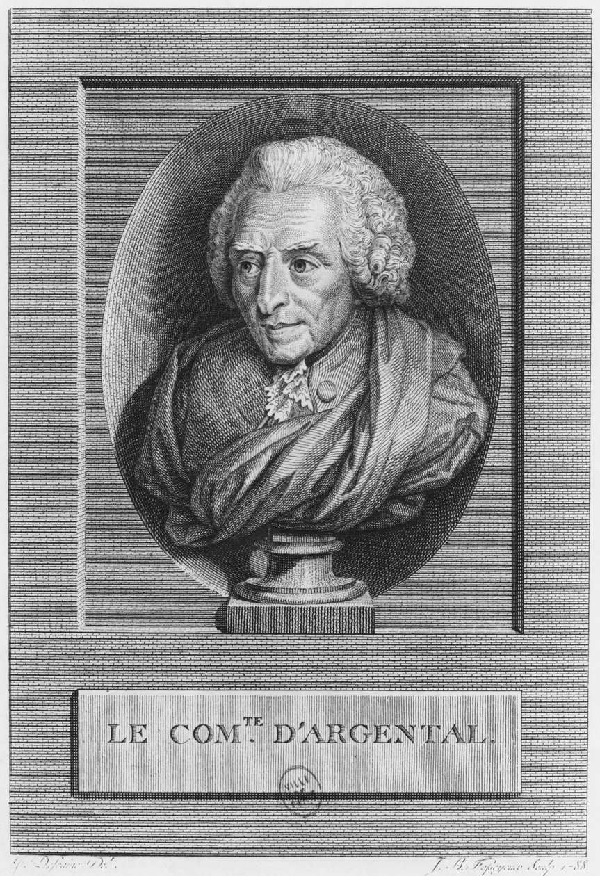 查尔斯·奥古斯丁·德·费里奥尔，阿根廷伯爵，由Jean Baptiste Fosseyeux（1752-1824）1788年刻 作者 让·弗洛朗·德弗赖恩