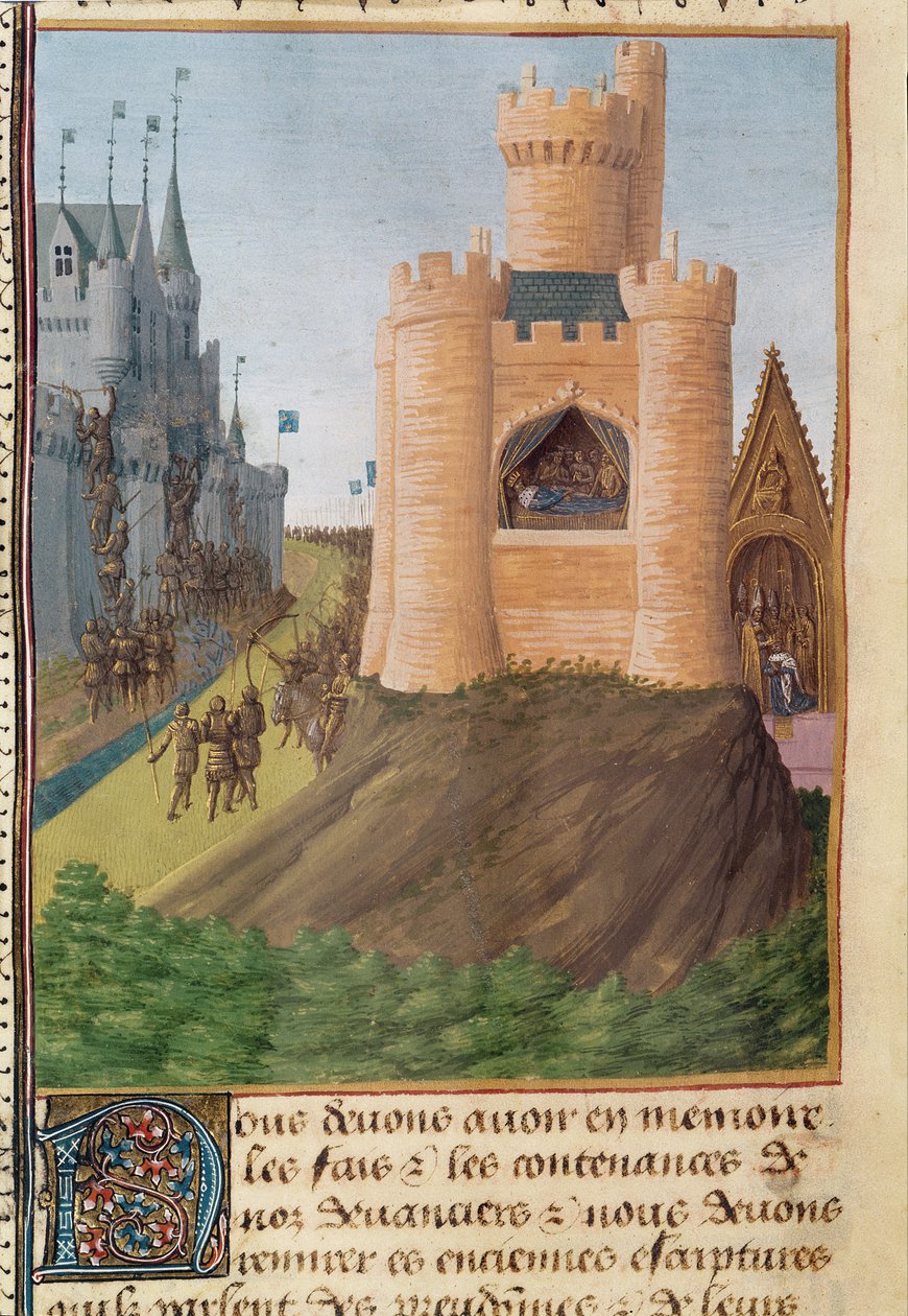 Fr 6465 f.251路易八世之死（1187-1226）法国国王，来自“法国的伟大历代记”，c.1460 作者 让·富凯