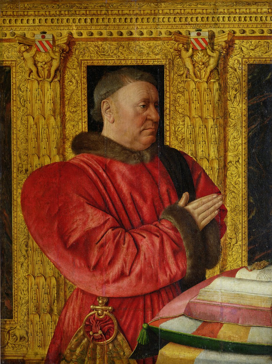 Ursins（1472）1460-65的Chancellor Guillaume Jouvenel的肖像 作者 让·富凯
