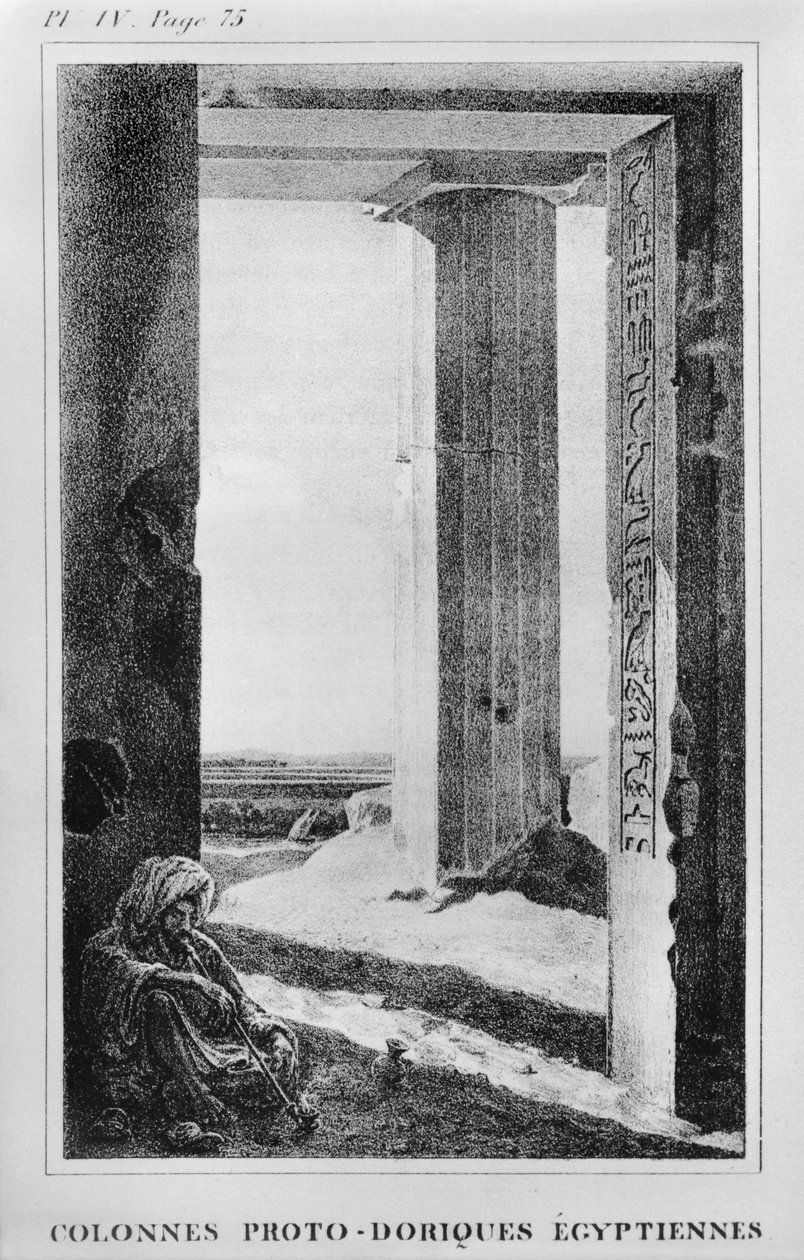 埃及列，从埃及和努比亚写的信件插图（第IV页，第75页）发表于1833年 作者 让·弗朗索瓦·尚波利翁