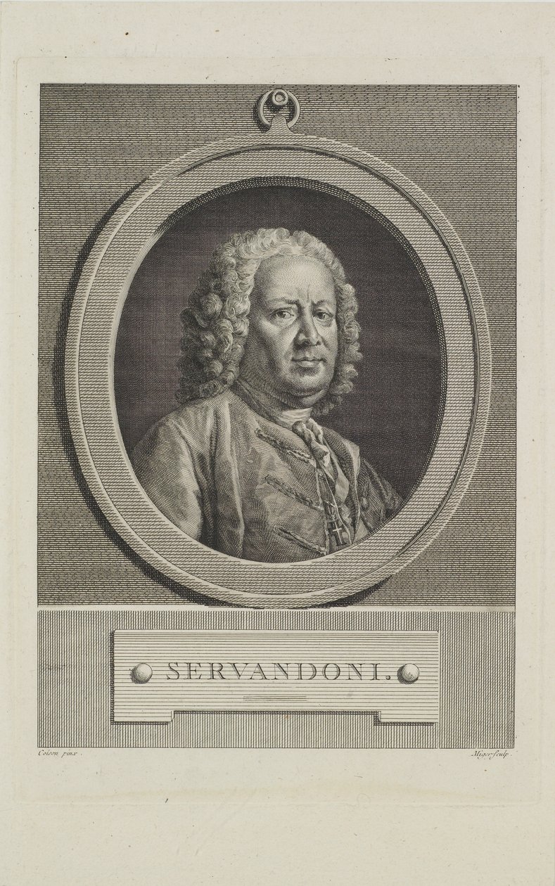 Servandoni，由Simon Charles Miger（1736-1820）雕刻，1766年 作者 让·弗朗索瓦·科尔森