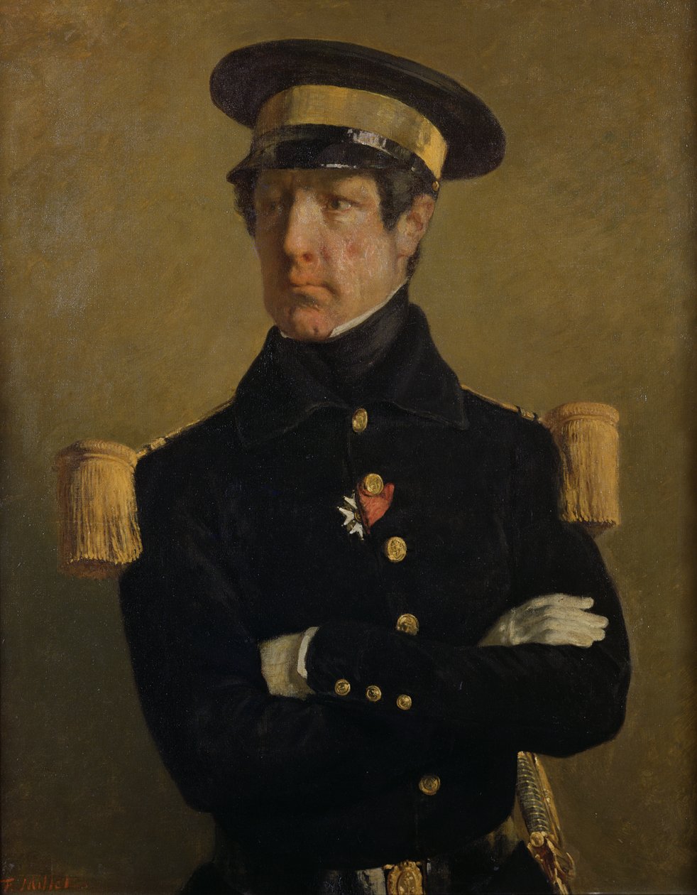 Pierre Claude Aimable Gachot，Naval Lieutenant，c。 1845年 作者 让·弗朗索瓦·米勒