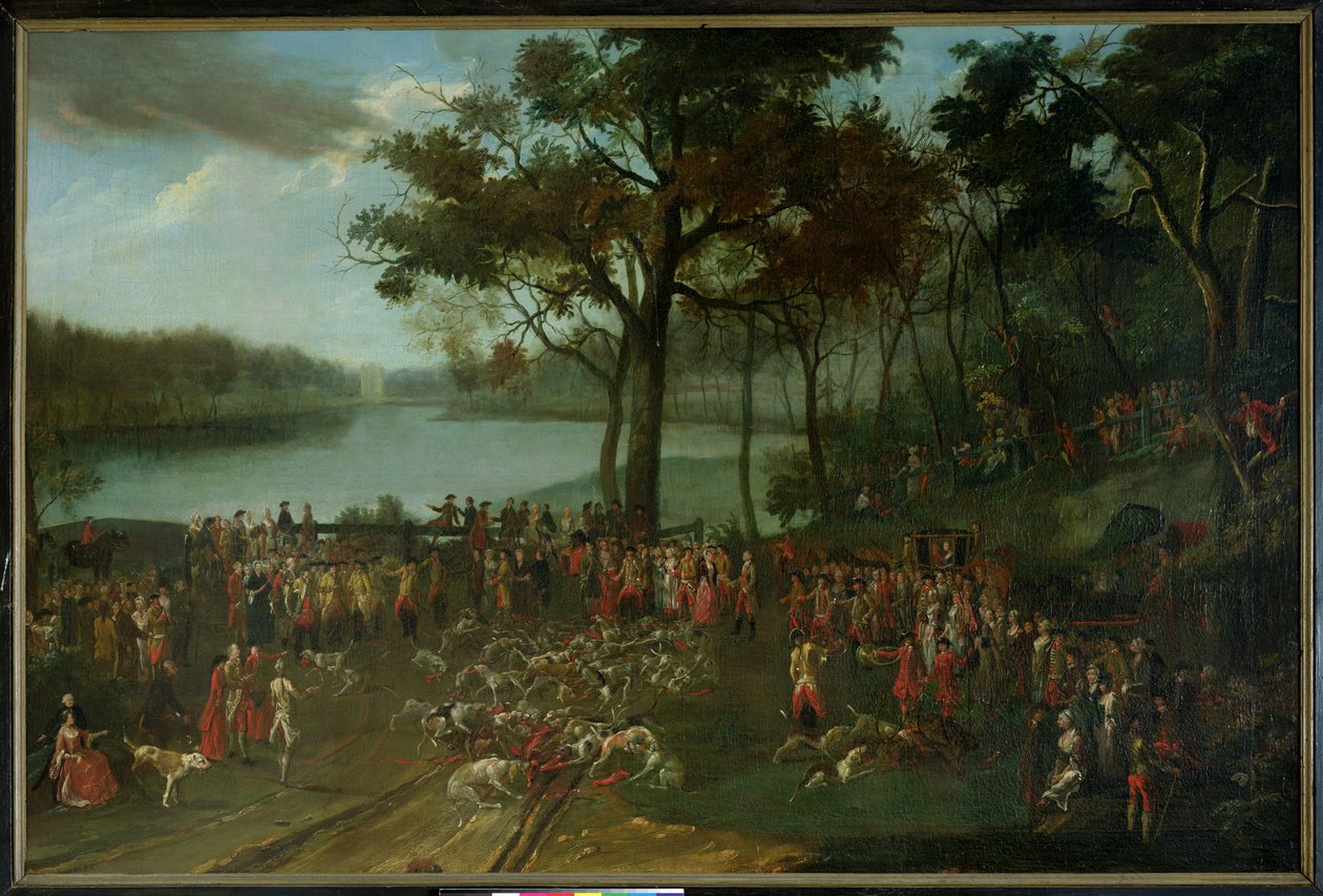 1771年在Etangs de Commelles的采石场 作者 让·弗朗索瓦·佩德里克斯