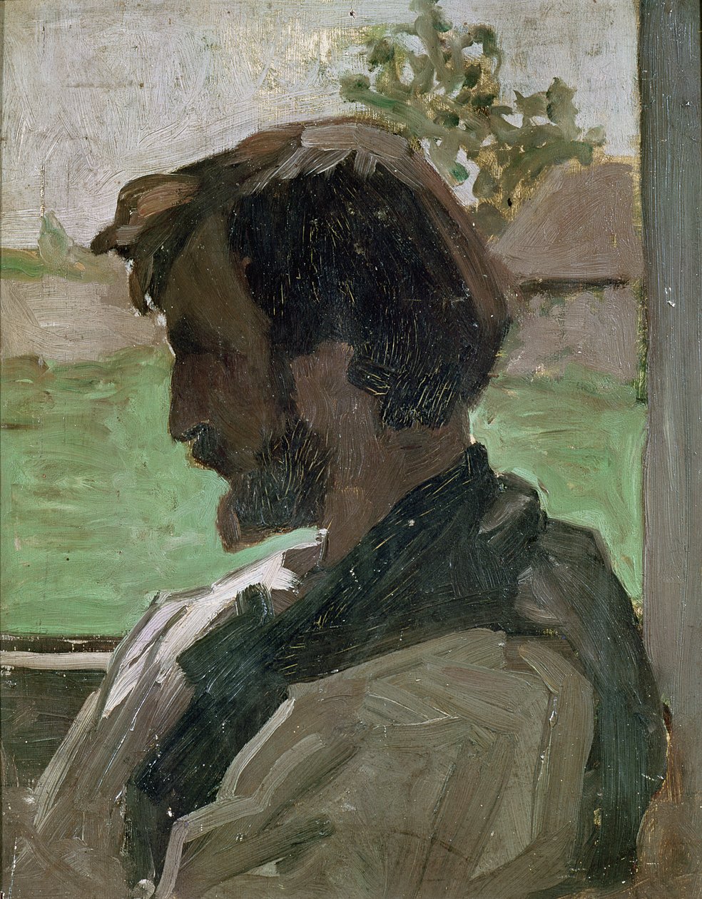 Saint-Saveur的自画像，1868年 作者 让·弗雷德里克·巴齐尔