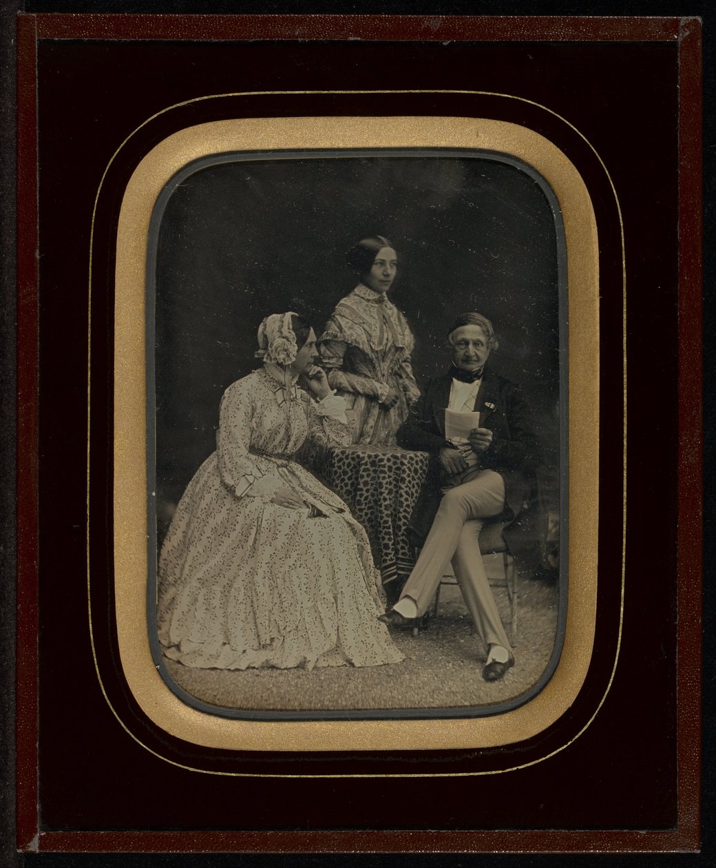 Jean Gabriel和Anne-Charlotte-AdélaideEynard与Charrière夫人的肖像 作者 让·加布里埃尔·爱纳德