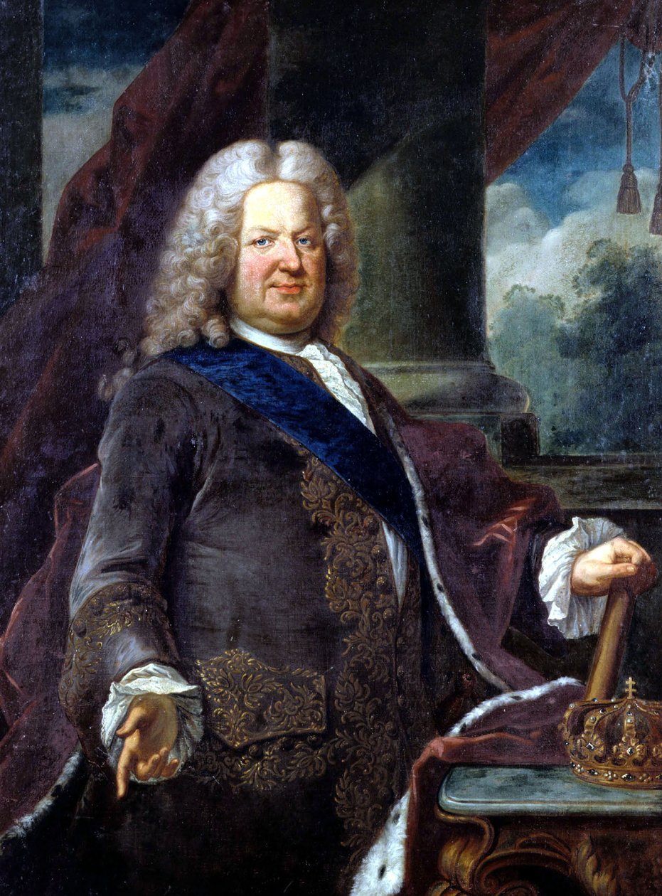 Stanislas Leszczynski，波兰国王布面油画 作者 让·吉拉尔代（Jean Girardet）