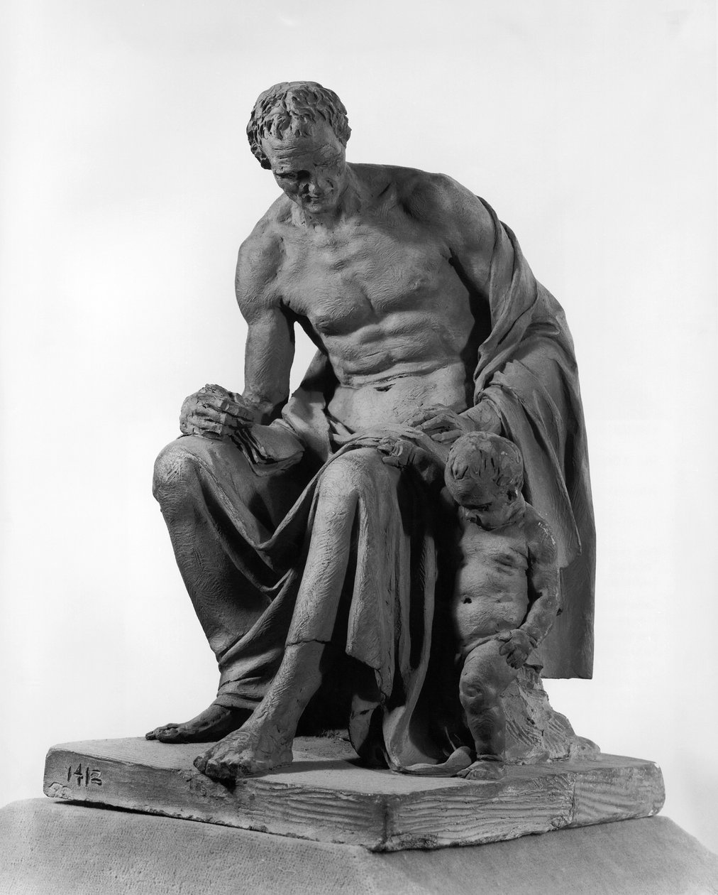 Jean-Jacques Rousseau（1712-78）的纪念碑模型以他的一部小说“Emile，或教育”（兵马俑）命名 作者 让·纪尧姆·莫伊特