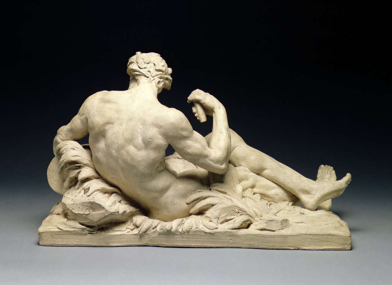 河神（后视图）c.1755（兵马俑）（前视图见66077） 作者 让·雅克·卡菲里（Jean Jacques Caffieri）