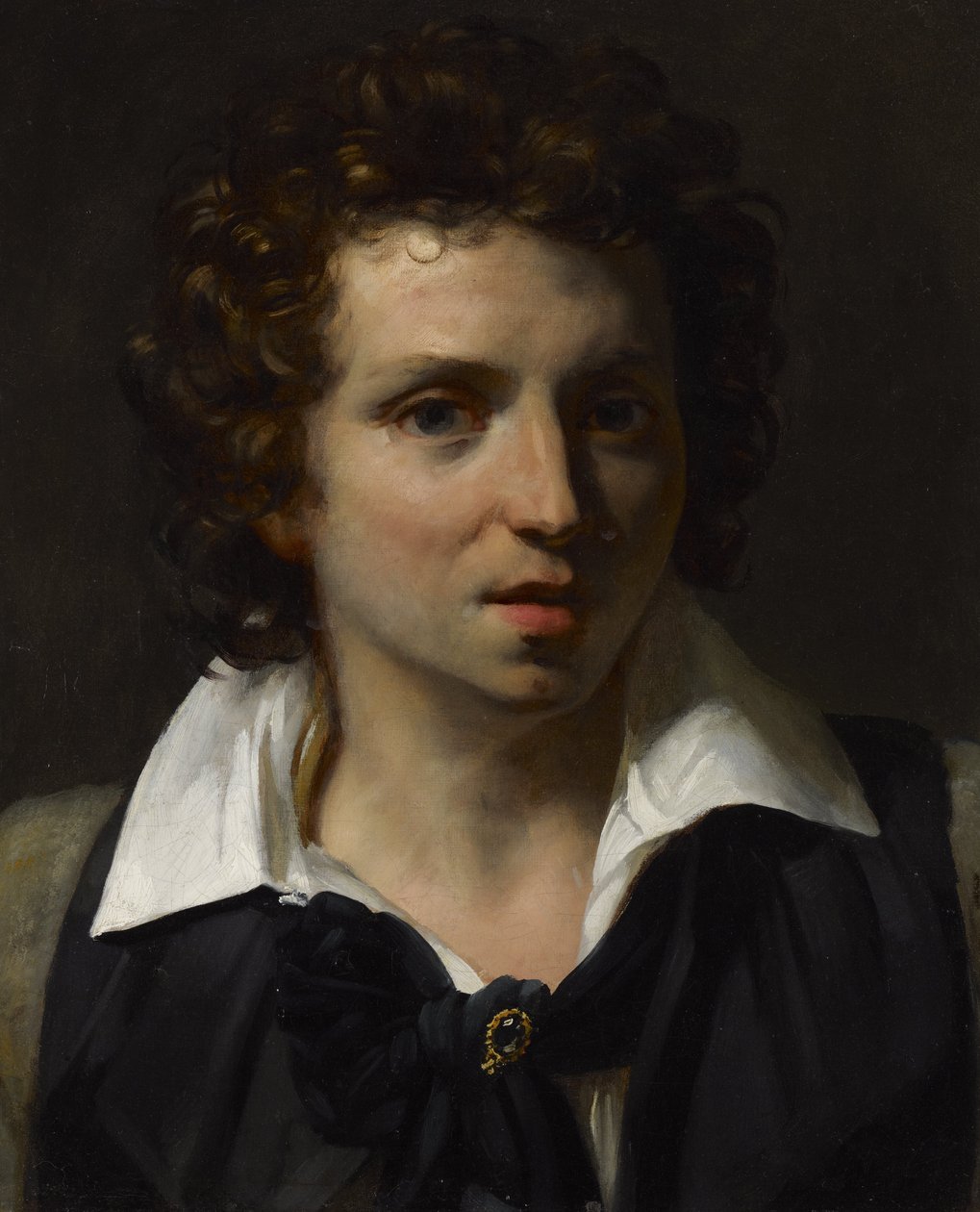 一名年轻男子的画像 作者 西奥多·杰里科（Theodore Gericault）