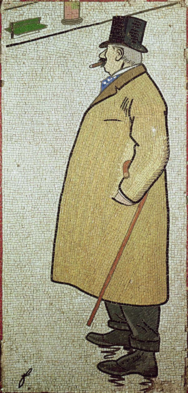 The Old Walker，c.1900（马赛克） 作者 让·路易·佛兰