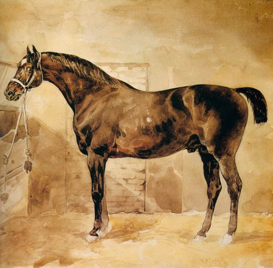 稳定的英国马 作者 西奥多·杰里科（Theodore Gericault）