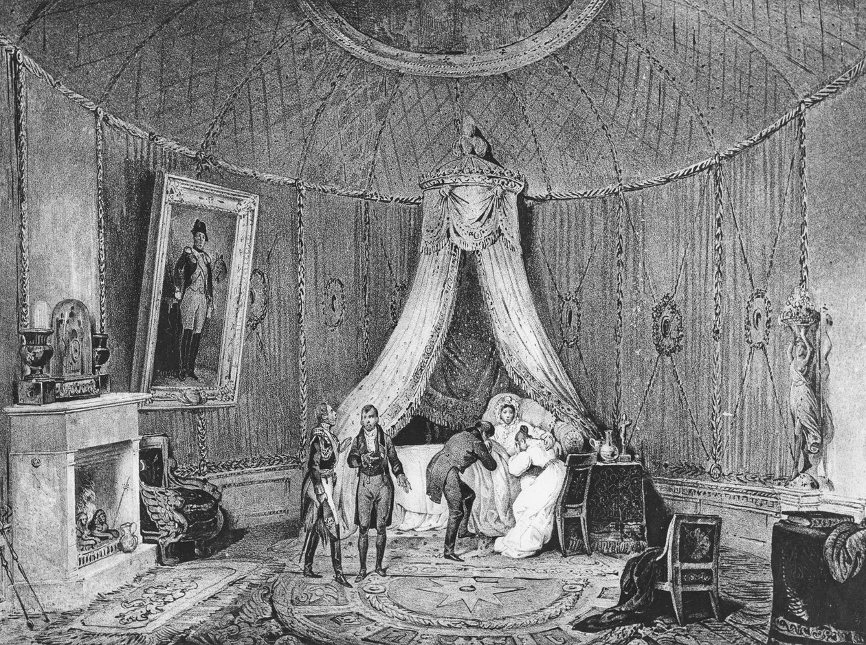 1814年5月29日，JoséphinedeBeauharnais逝世，1829年 作者 让·路易·蒂彭（Jean Louis Tirpenne）