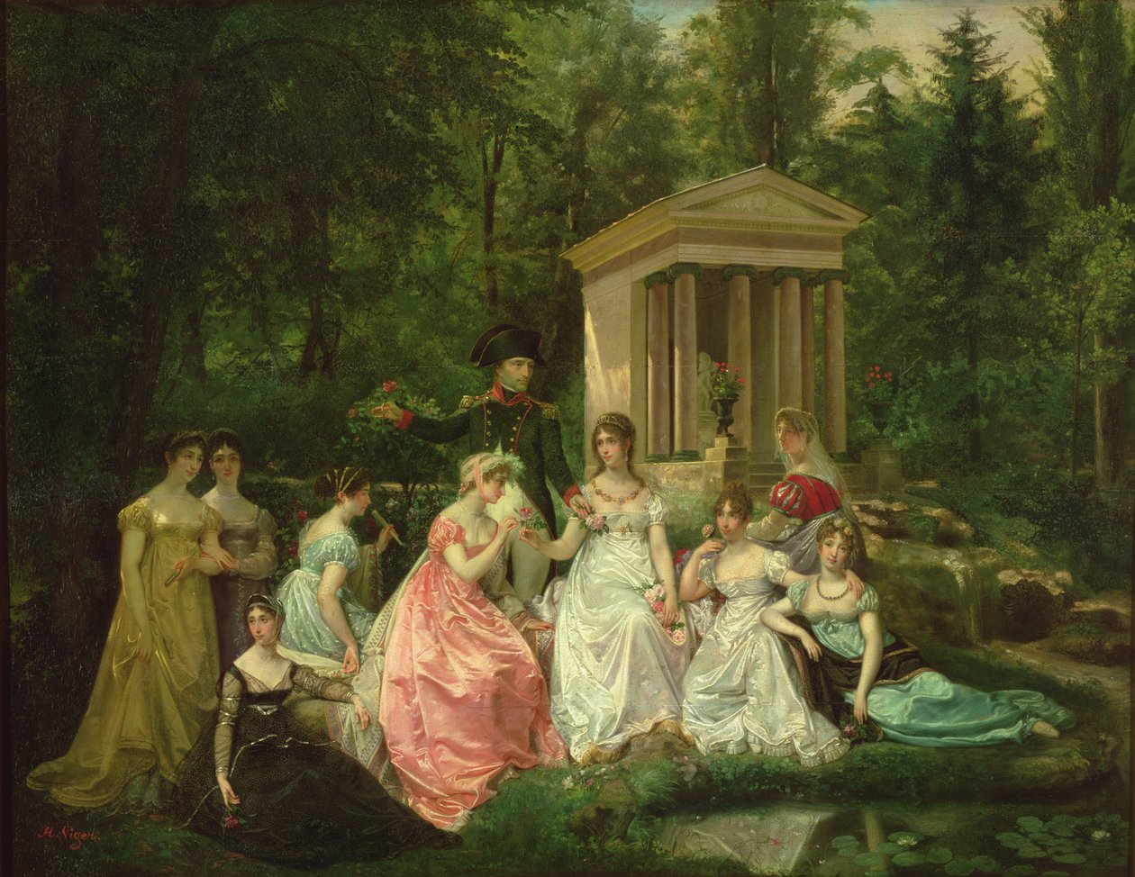 马尔马松的玫瑰，c.1867（见121777） 作者 让·路易·维克多·维格·杜维尼奥