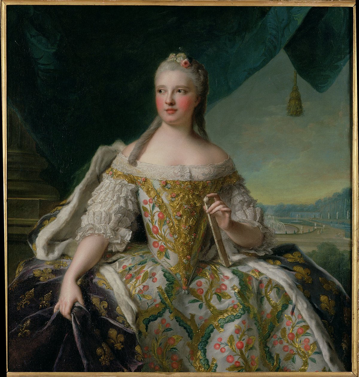萨克森的Dauphine Marie-Josephe（1731-67）1751 作者 让·马克·纳蒂尔